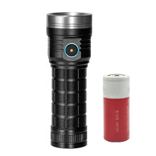 Linterna LED de Alta Potencia y 8 Núcleos para Exteriores, Resistente Al Agua, Recargable por USB-C.