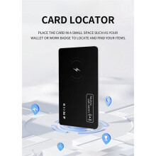 Ultradünne Kabellose Wallet-Tracker-Karte, Anti-Verlust-Standortverfolgungskarte, GPS-Ortungsgerät,  Tag für  Find My Airtag