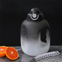 Large Water Bottle with Straw, Motivational Time Markers, Wide Mouth BPA  Sports Jug