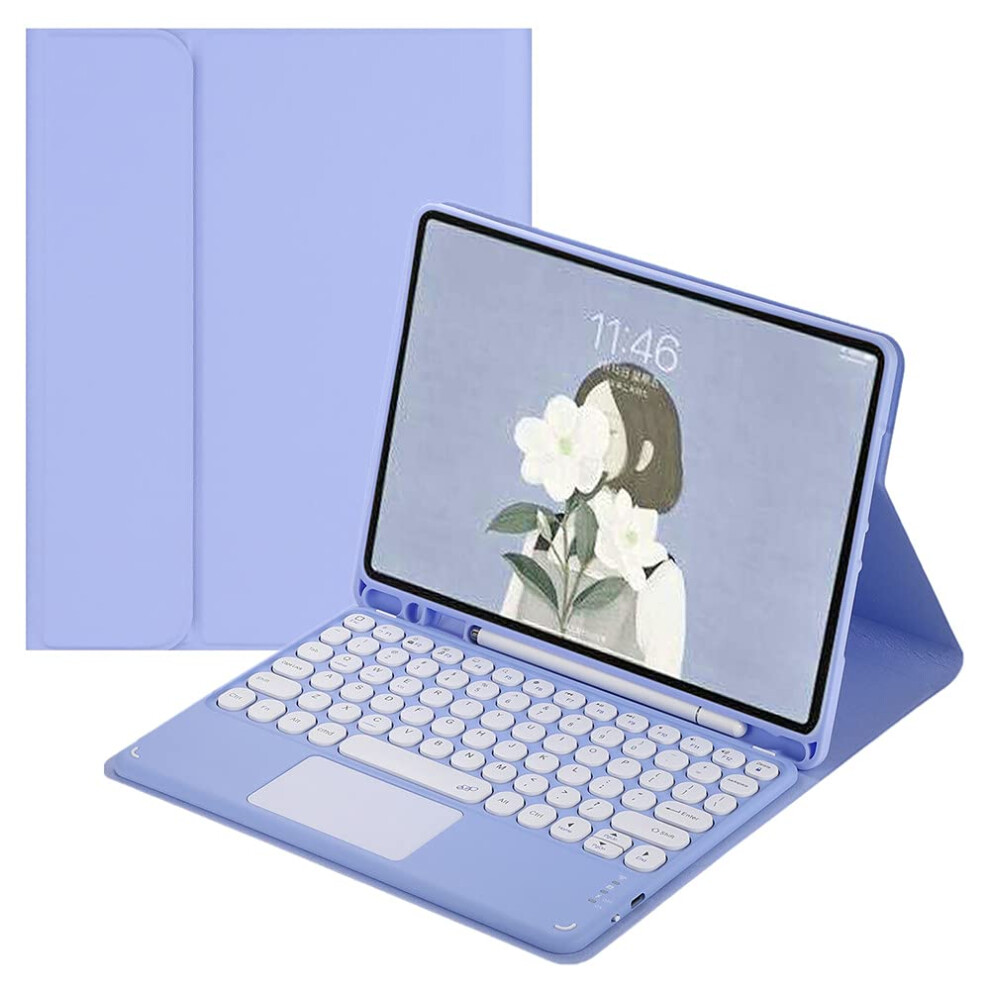 Keyboard Case With Multitouch Trackpad For Ipad 9Th 8Th 7Th Gen Air3 Pro10.5 Purple 9382693274588