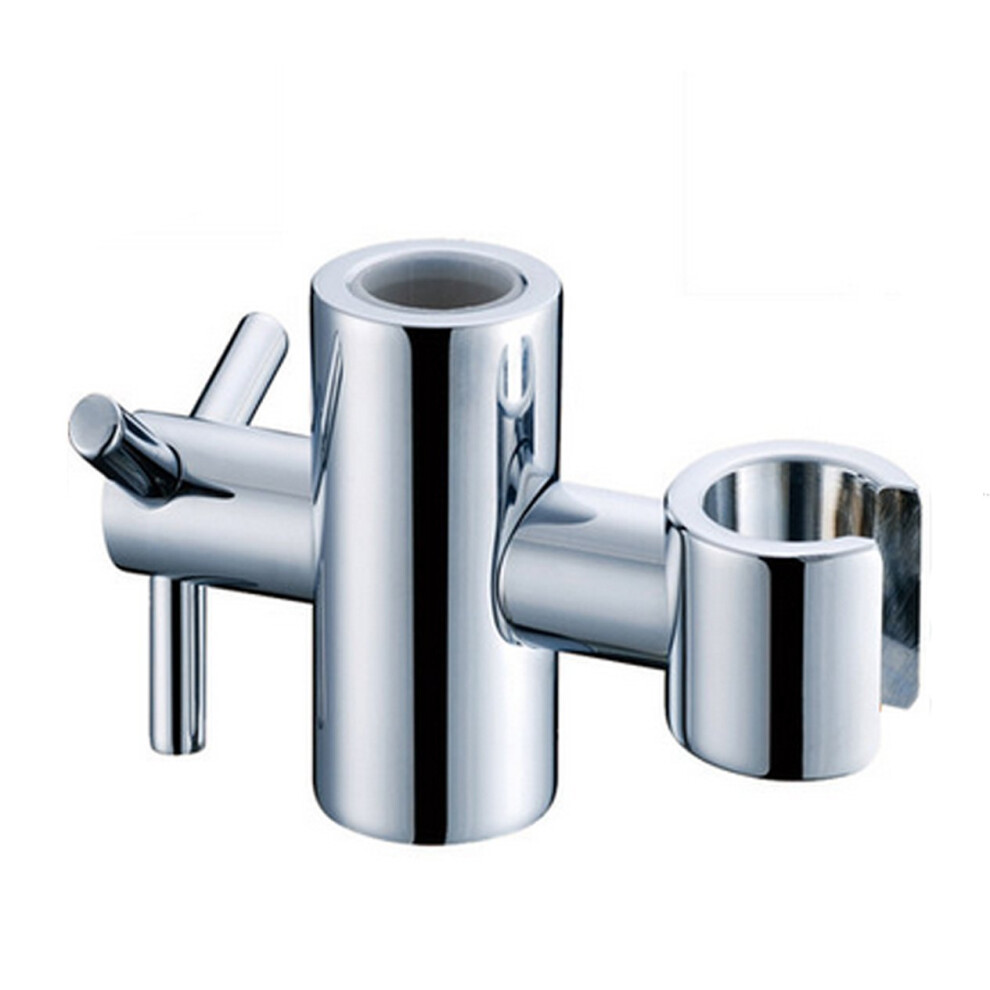 Shower Head Holder Adjustable Slider Bar Bracket Chrome Plated, Fits 20Mm Diameter, Silver Finish 9426802729757