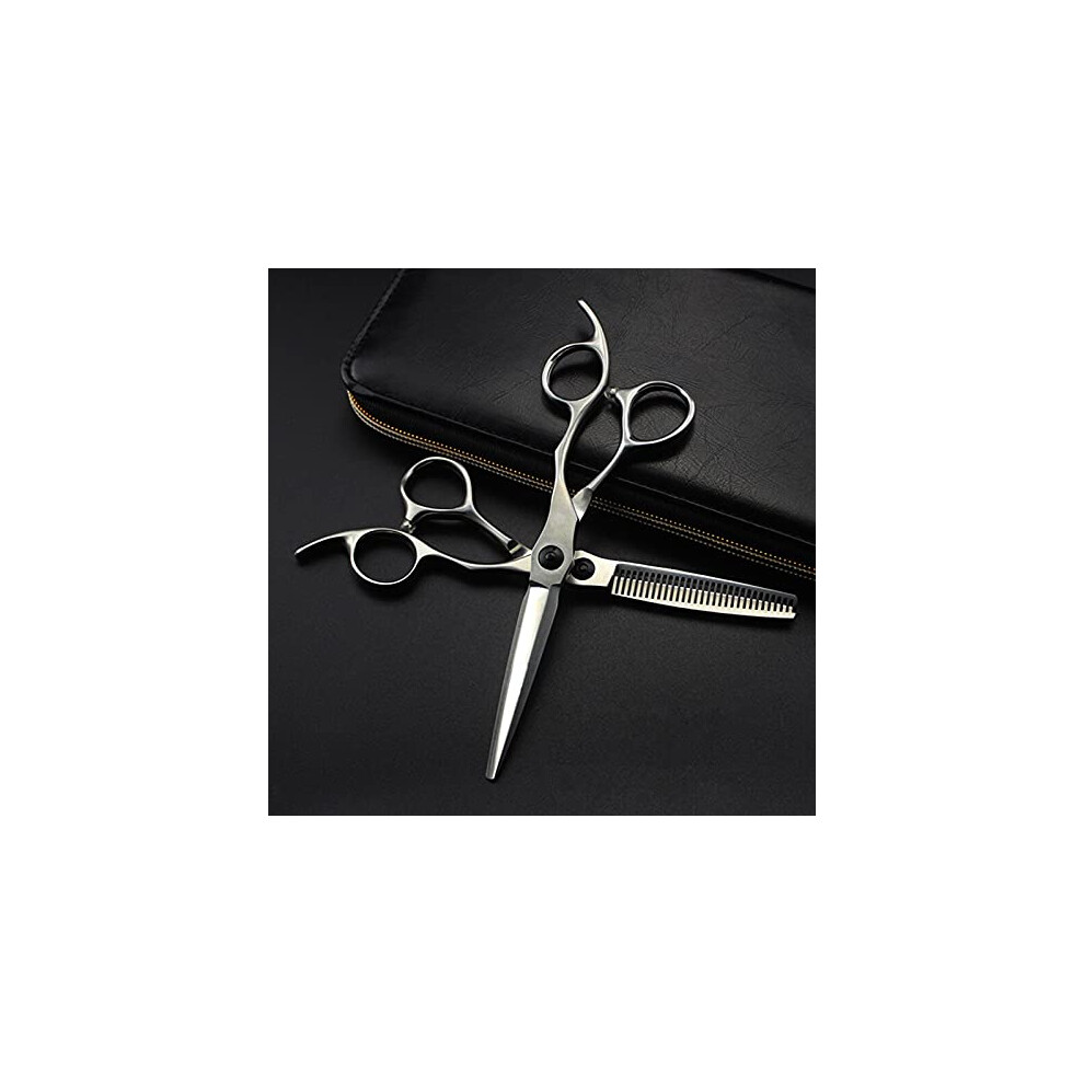 Barber Scissors 6Inch Japan 6Cr13 Steel Hair Salon Scissors Thinning Shears