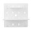 2 piezas de tablero perforado de plástico blanco para pared, ajustable 8