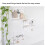 2 piezas de tablero perforado de plástico blanco para pared, ajustable 6