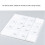 2 piezas de tablero perforado de plástico blanco para pared, ajustable 4