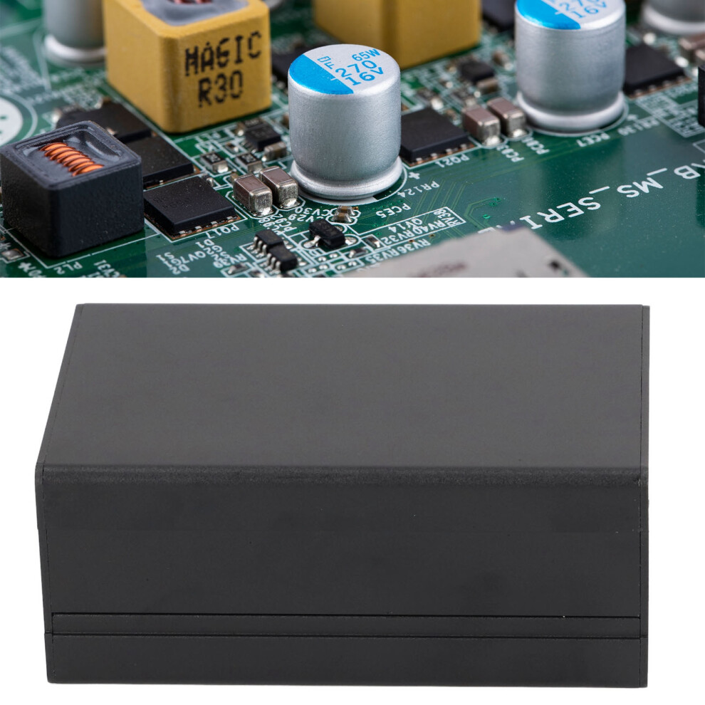 Aluminium Electric Enclosure Waterproof Junction Box 46X76x110mm Black Diy 6901374519690