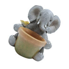 Artistieke Olifant Plantenpot Decoratieve-Babyolifantvogel f