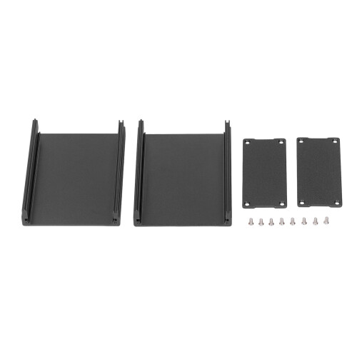 Split Type Aluminum Electronic Project Box 35x76x100mm Black 1