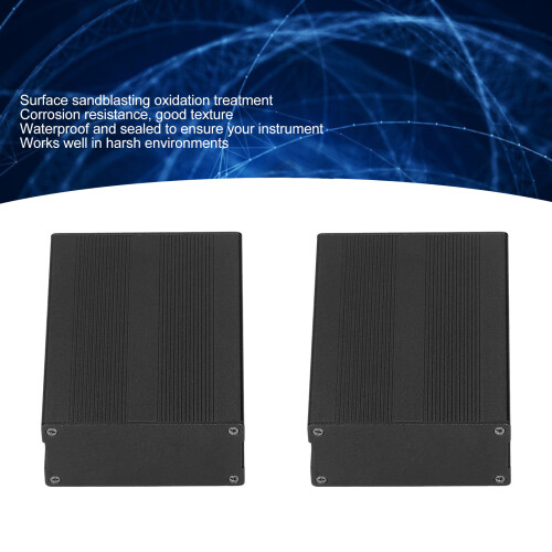Split Type Aluminum Electronic Project Box 35x76x100mm Black 2
