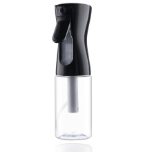 Continuous Spray Bottle 200ml Ultra Fine Mist Refillable for Hair Salon Plants Skincare Clear Black