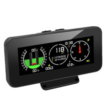 M60 Bil Digital Display GPS Lutningsmätare Tilt Pitch Angle Inclinometro Auto HUD Intelligent Slope Meter