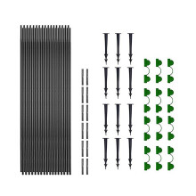 Greenhouse Hoops for DIY Grow Tunnel Rust-Free Fiber-18pcs