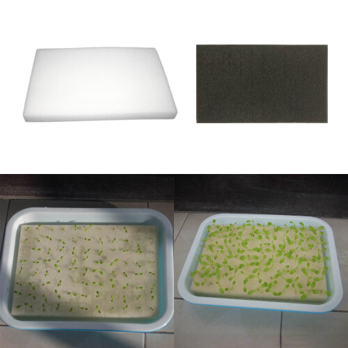 96pcs Hydroponic Sponge Planting Gardening Tool Seedling-Black 2