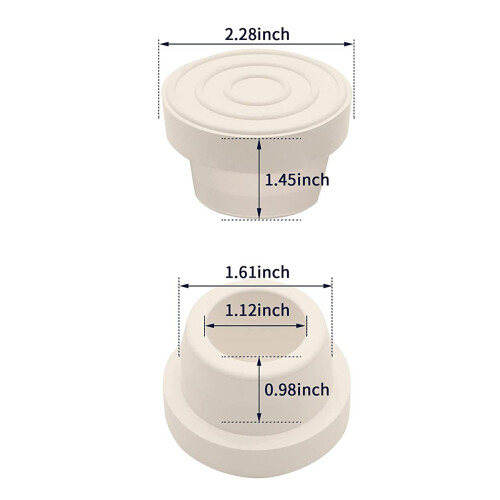 2Pack Pool Ground Plugs Replacement Parts Rubber Winterizing 2