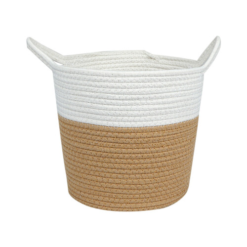 Rope Woven Basket Flower Pot Home Decorations Cotton-Medium