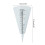 Decorative Garden Rain Gauge Stylish Cone-shaped Rainfall 3