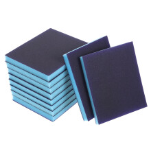 Dualsided Sanding Sponges 10Pcs Flexible Wet Dry Sanding For Wood Metal Plastic Washable Reusable Curved Surfaces