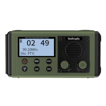 HanRongDa Radio Solare IPX6 con Altoparlante, Ricevitore DAB FM, Ricarica Solare/A Manovella, Torcia Elettrica, Allarme SOS, Radio da Campeggio e