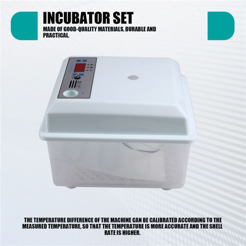 20Pcs Eggs Incubator Set Semi Automatic Household Brooder Farm Chicken  Duck Bird Egg Incubator US Plug 1
