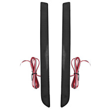 LED Rear Bumper Reflector Light Tail Signal Lamp for Transporter T5 2012 -2016 Caravelle Multivan Black