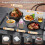 Electric Warming Tray, Foldable Silicone Food Warmer Mat, 8 Adjustable Temperature, US Plug 8