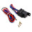 12V LED Ignition  Panel for Racing Car Engine Start Push Button Toggle  Carbon Fiber Car Replacement 5