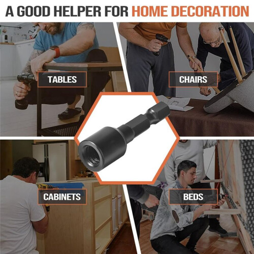 Hanger Bolt Driver 3 PCS,Hanger Bolt Install Tool with Hex Shank,Suitable for Double-Headed Screws, Essential 1