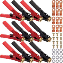 12 Pcs Battery Jumper Cable Clips 500-1000a with Insulating Sheath Jumper Cable Ends for Cables All Kinds of and Boats