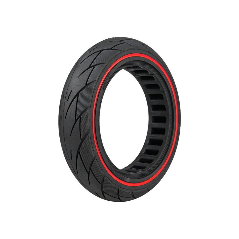 10 Inch Honeycomb Rubber Solid Trye For F40 F30 F20 Electric Scooter 10X2.125 Airless Anti-Skid Tires Red 6032615073364