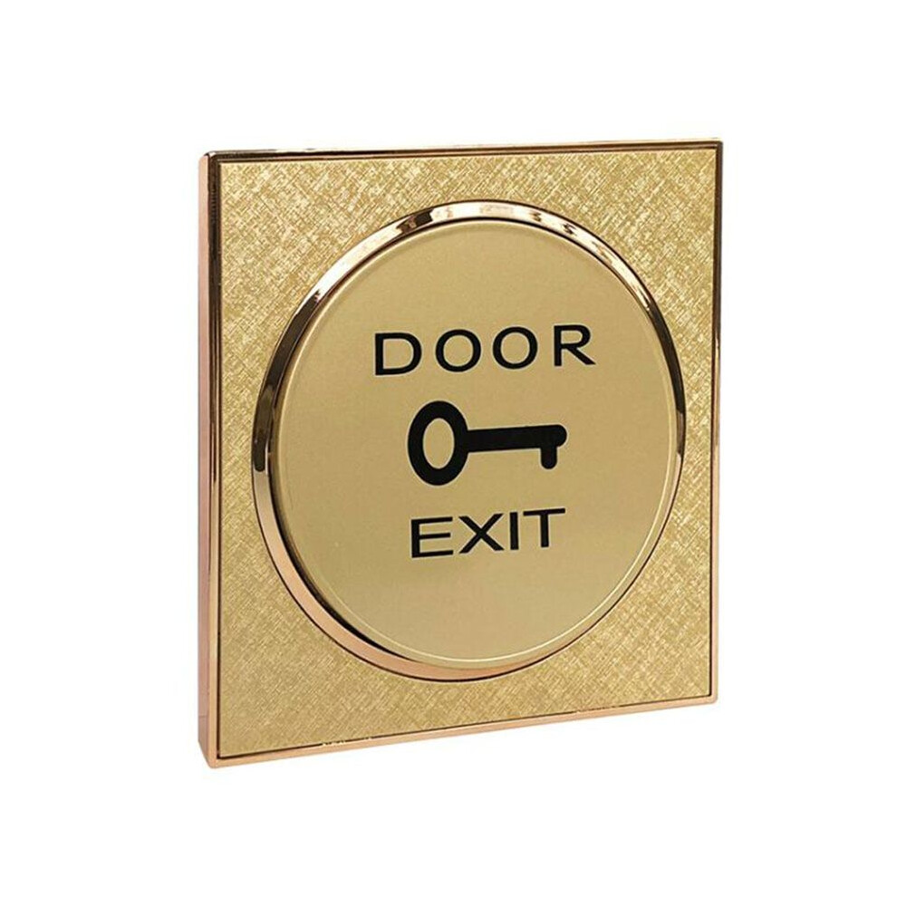 10Pcs Golden Door Exit Button Door Release For Access Control System 4713684638112
