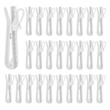 100PCS 9cm Adjustable Pinch Pleat Curtain Hooks, Plastic Drapery Pins for Pleated Drapes, Ideal for Window, Door