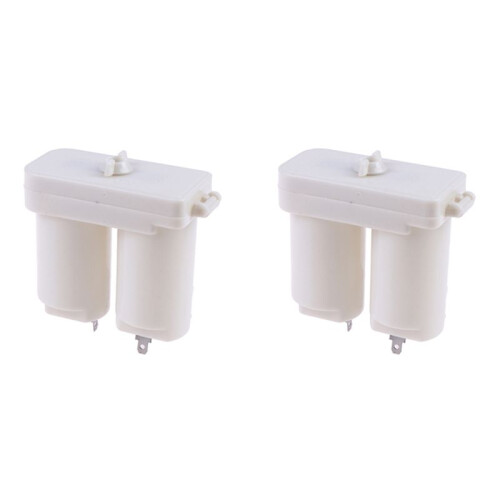 General Various Universal Battery Box for Gas Water Heater - Plastic Dual Compartment Case, Essential Accessory, White