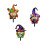 Acrylic Halloween Witch Gnome Yard Sign Ground-ABC combination 1