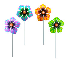 Smeedijzer 4 Kleur Bloementuin Staak Metalen Ornament Decor