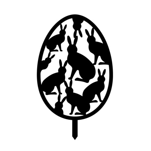 Easter Bunny Egg Garden Stake Decoratieve Stakes Art Ornament