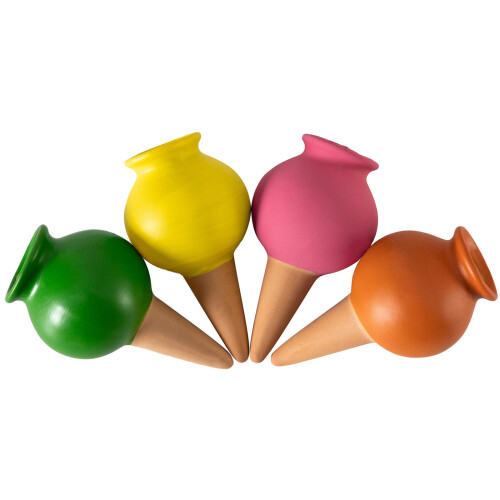 4Pcs Small Wine Bottle Automatic Plant Dripper-four color set