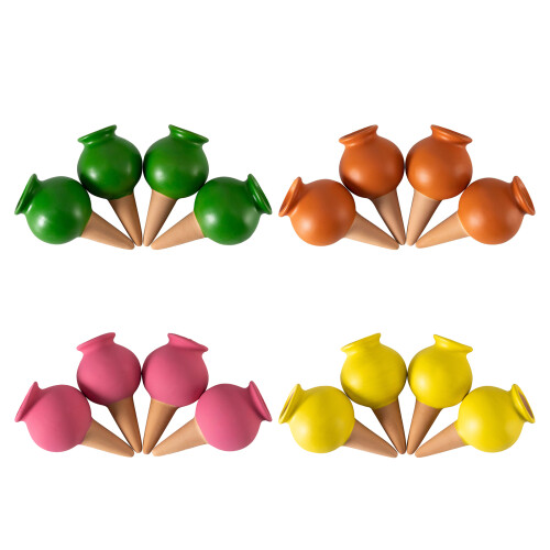 4Pcs Small Wine Bottle Automatic Plant Dripper-four color set 2