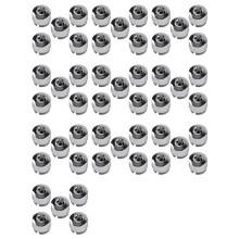 7L6 601 173A 2ZZ 50Pcs Chrome Wheel Lug Bolt Nut Cap Cover for 2004-2017 7L6601173A