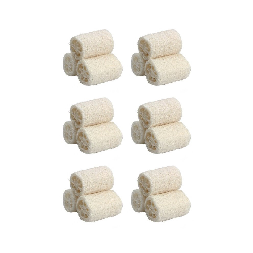 18PCS Natural Loofah Bath Body Shower Sponge Scrubber (Large)