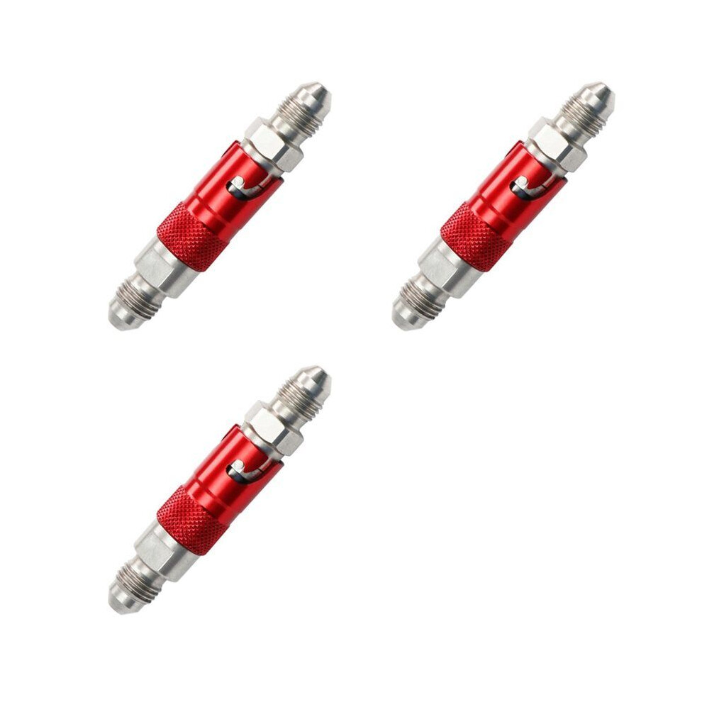 3X An3 Motorcycle Brake Hose Fluid Quick Release Connect Fitting Adapter Kit 4713832347095