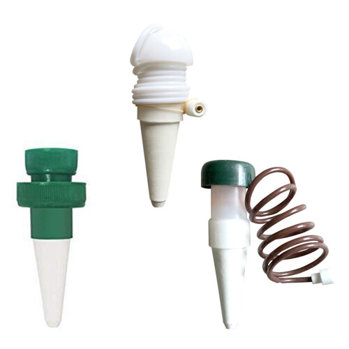 Self-Watering Waterer Drip Irrigation Plant-brown and white 2