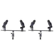2X for Alctron MAS020 Double Microphone Stand Stereo Recording Dual Microphone Stand