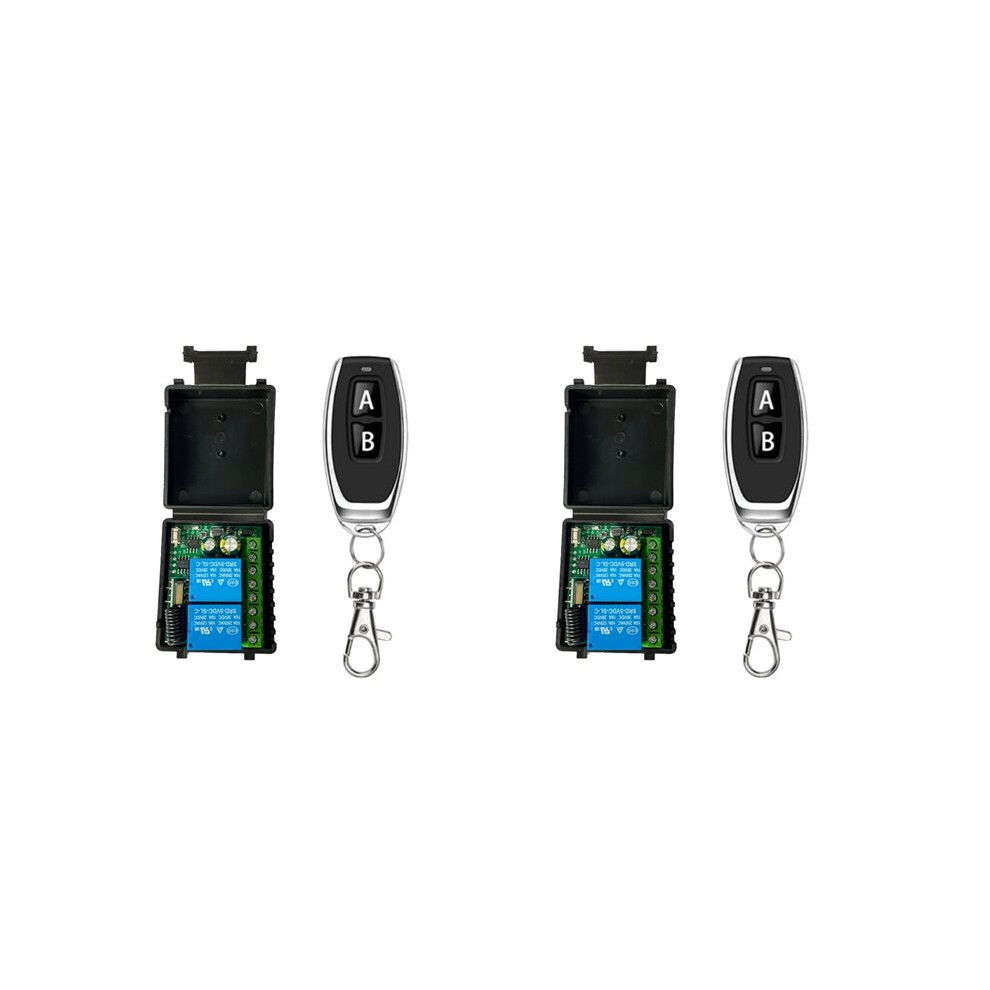 2X 433Mhz Rf Remote Control Dc6v-30V 2Ch Rf Relay Remote Control For Garage Door Motor Control 4713063584634