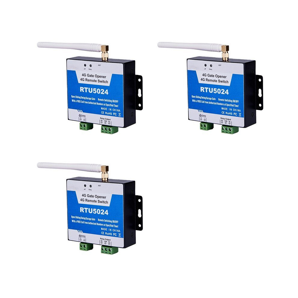 3X Rtu5024 Gsm Gate Opener Automatic Gate Access Controller 4G Gsm Gate Opener Free Phone Garage Remote Control 6034051699733