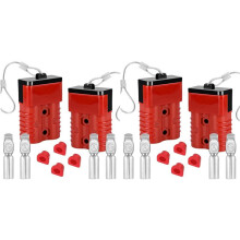 4Pack 175Amp Battery Quick Connect Plugs and Connectors1/0-4 Gauge Battery Quick Disconnect for Winch, Trailer