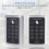 2X 125KHz RFID Access Control Keypad EM Card Reader Door Access Control System Door Lock Opener Keyboard System 8
