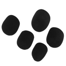 Set aus 5 geruchsneutralen weichen Polyester-Mikrofonfiltern für Handmikrofone