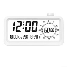 Visual Timer and Alarm Clock For Students White Digital Timer With Multiple Alarm Options Classroom Timer