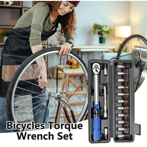 Motorcycle Torque Wrench Kit with Extension Bar, Adjustable Torque Setting for Precise 1