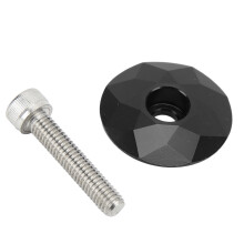 Aluminiumlegierungs-Vorbauabdeckung für Fahrrad 31,8 mm druckfest schwarz